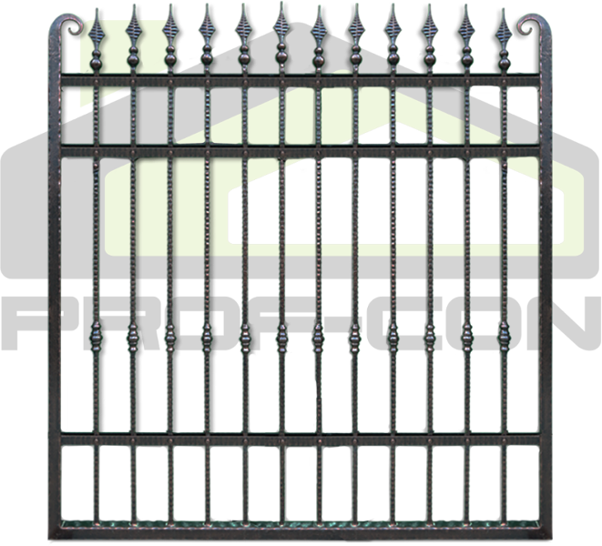 Panou gard fier forjat model PF 004